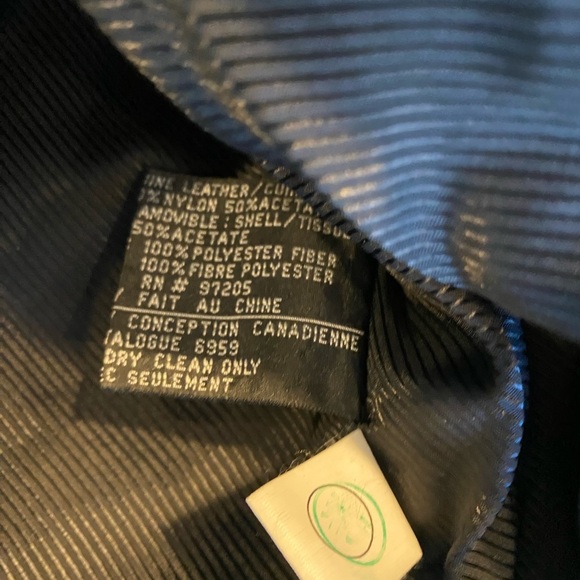 DANIER Men’s Black Leather Jacket. Size L. Like New! Mint. removable Liner - Picture 7 of 10